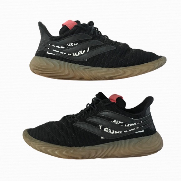 ***SOLD!***Adidas Sabakov black Leather sneakers 9 - Picture 2 of 8